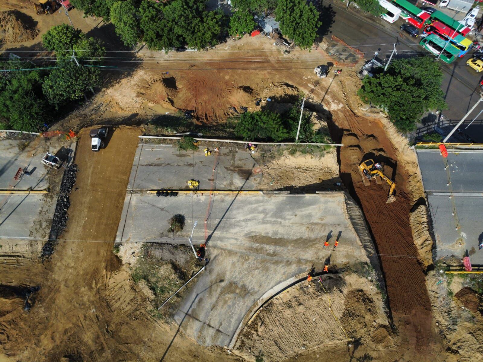 Obras del puente de la Calle 30 / Foto: Invias