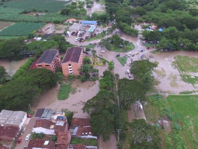 Se estima que al menos el 50% del municipio está inundado. Foto: Erika Rebolledo