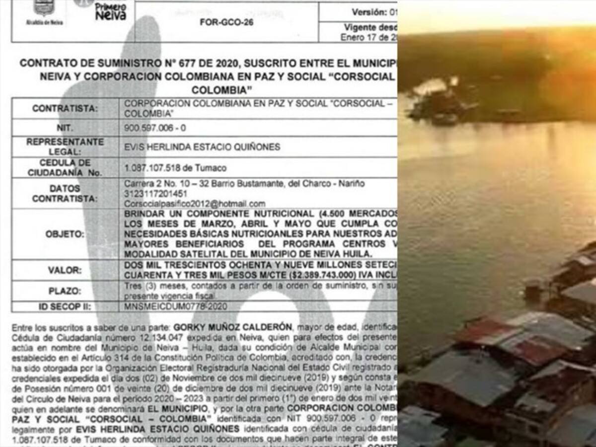 Denuncian que mercados para Neiva fueron comprados por la Alcaldía en El Charco, Nariño