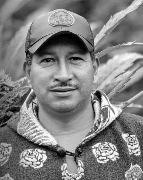 Líder social asesinado, Eliberto Chilhueso Rivera. Crédito: Red de Derechos Humanos.