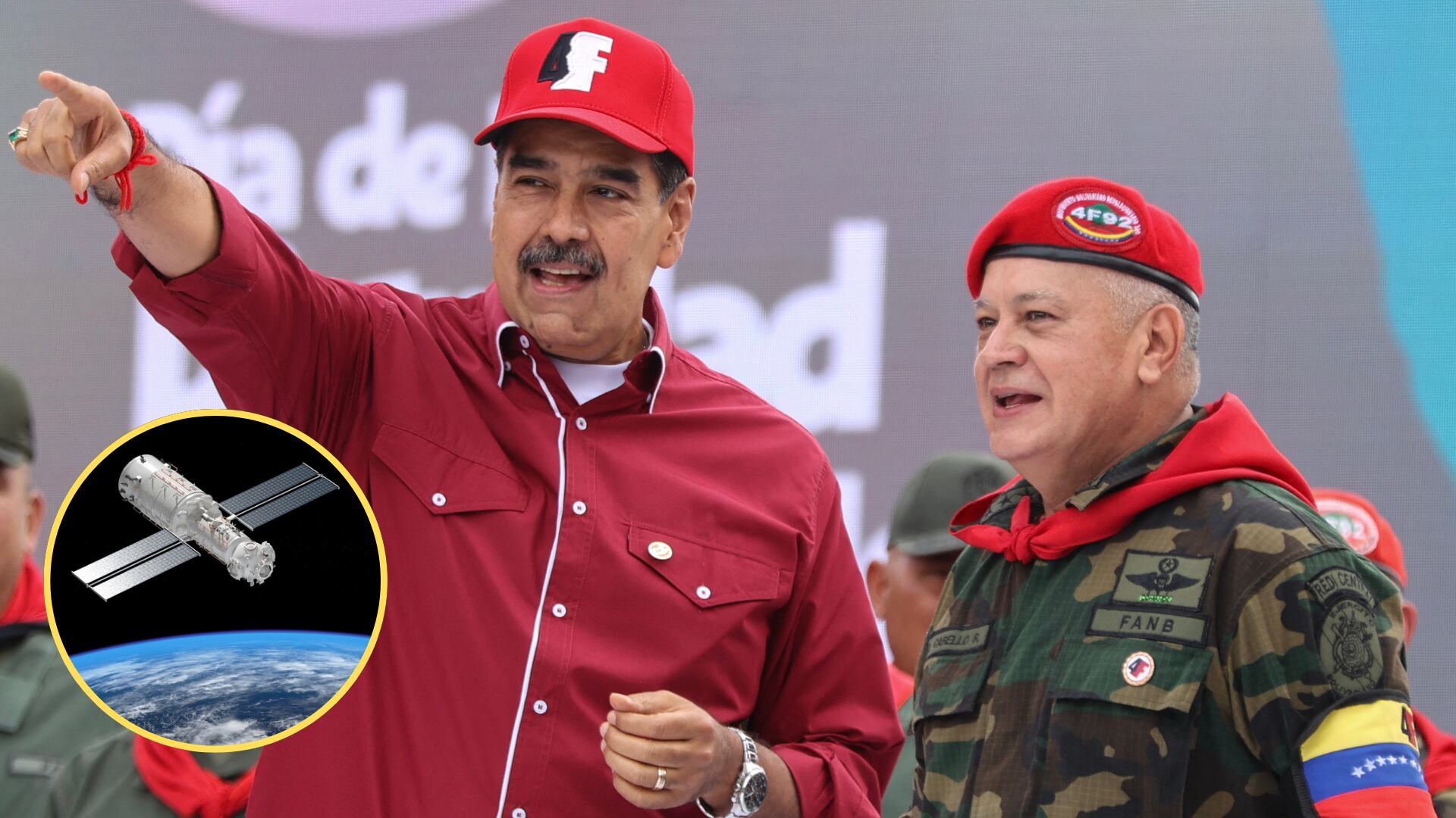 Nicolas Maduro yu Diosdado Cabello. FOTO: PEDRO MATTEY/AFP via Getty Images