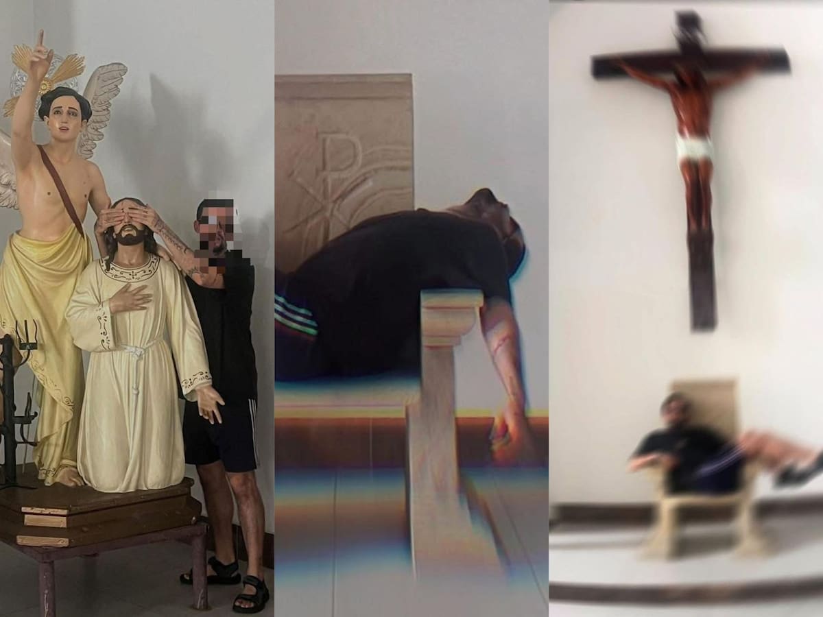Indignación en Norte de Santander después que un hombre profanará algunas imágenes de una iglesia