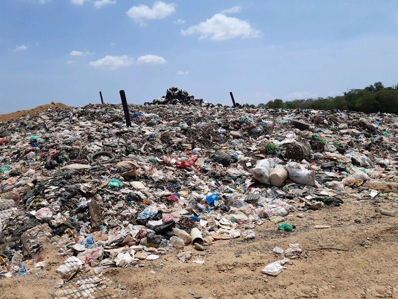 Vista del botadero de Riohacha. Foto: Sigue La W.