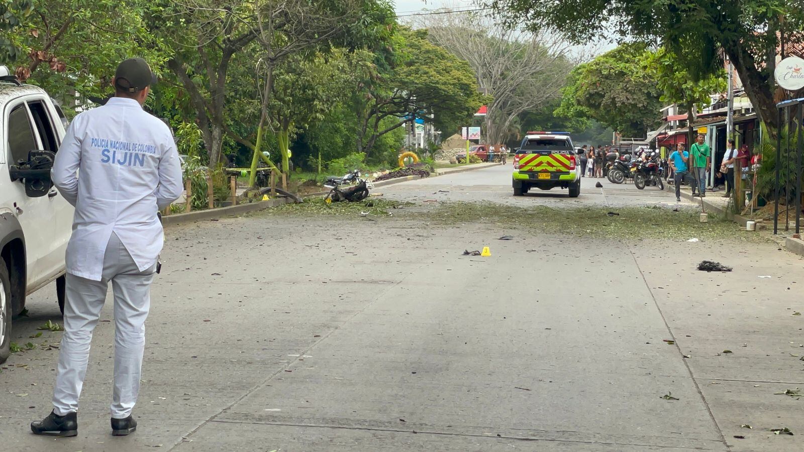 Atentado en Jamundí. Foto: W Radio