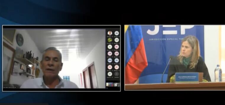 Los “paras” decidieron asesinarme judicialmente: David Rabelo se defendió en la JEP. Foto: Cortesía JEP