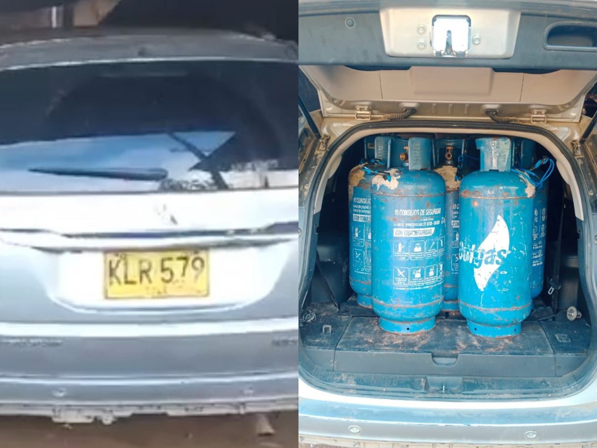 Dos carros cargados con más de 600 kilos de explosivos fueron desactivados en Cauca. Foto: Policía y Ejército.