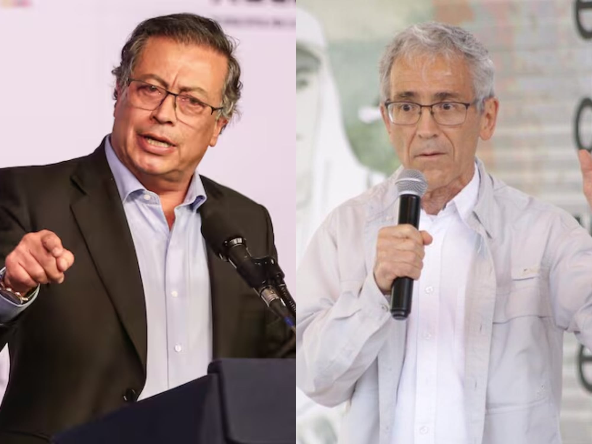 Gustavo Petro y Padre de Roux