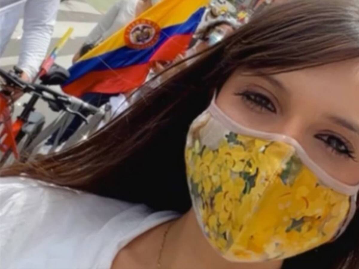 Dimos ejemplo, aprendan: Natalia Bedoya estuvo en la marcha del silencio en Bogotá