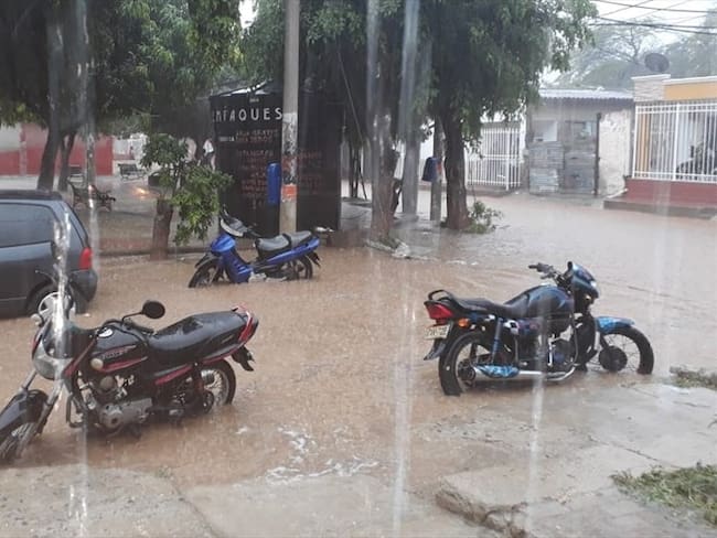 Lluvias provocan colapso en las vías en Santa Marta. Foto: