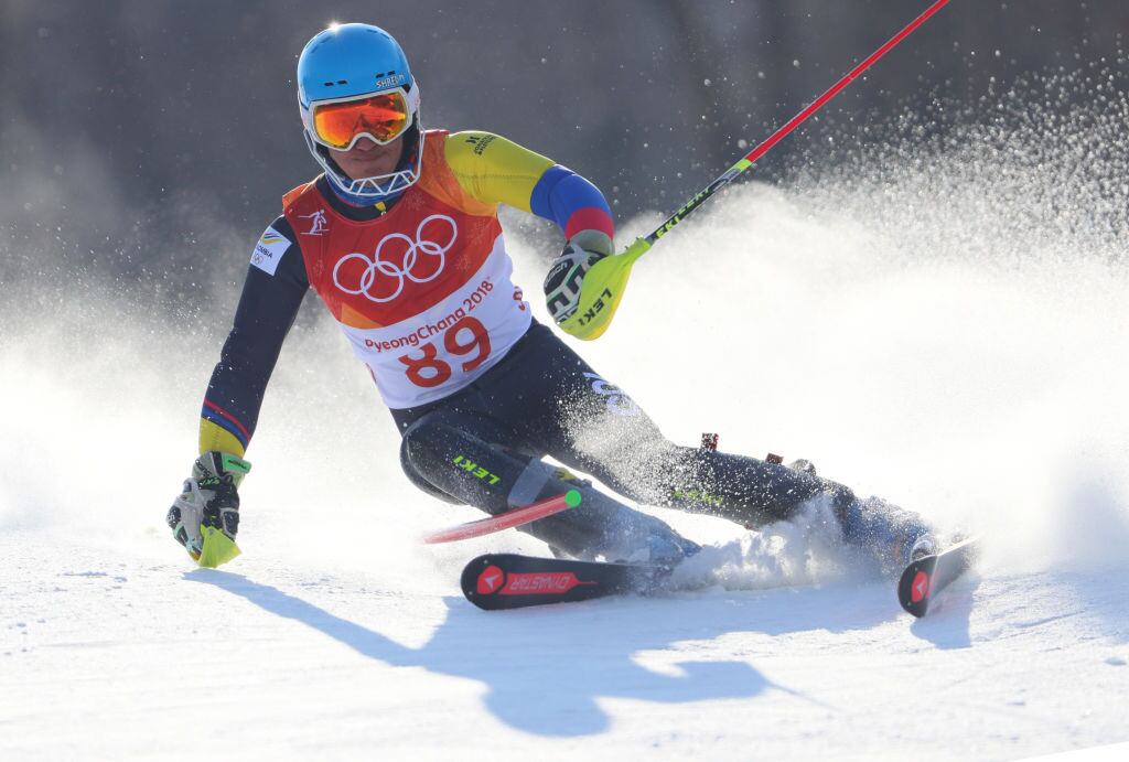 Michael Poettoz, esquiador alpino que representa a Colombia / Getty Images