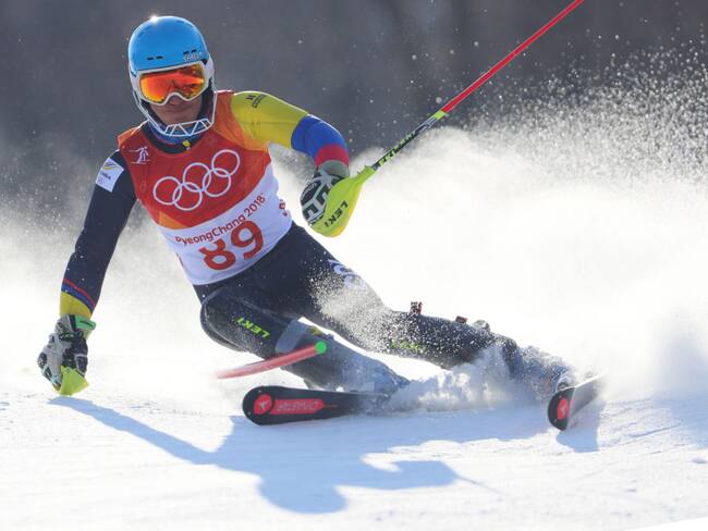 Michael Poettoz, esquiador alpino que representa a Colombia / Getty Images