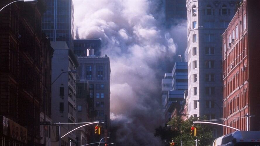 El World Trade Center el día del colapso, 11 de septiembre del 2001. Foto: Getty Images/Ezra Shaw