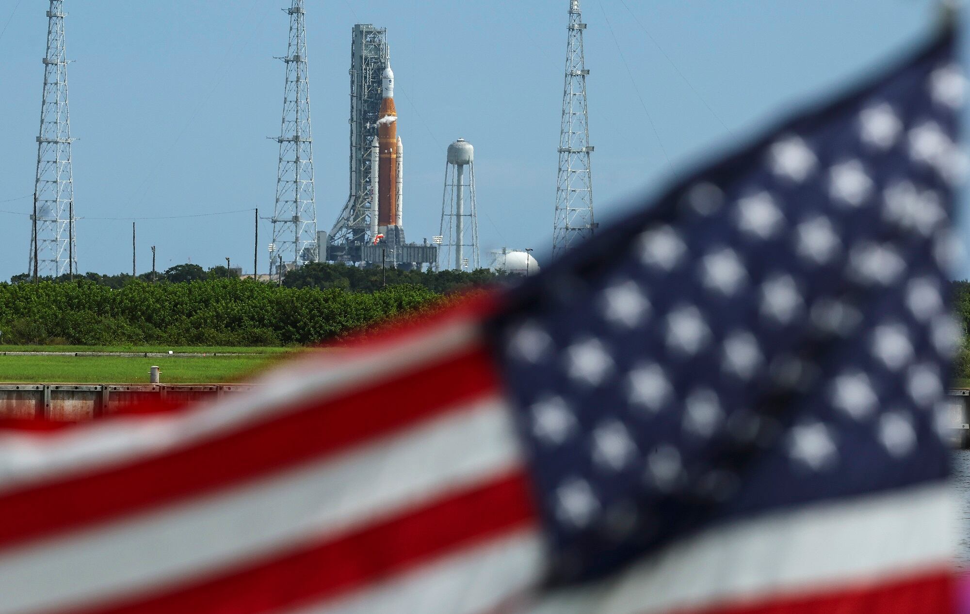 Artemis I. (Photo by Kevin Dietsch/Getty Images)
