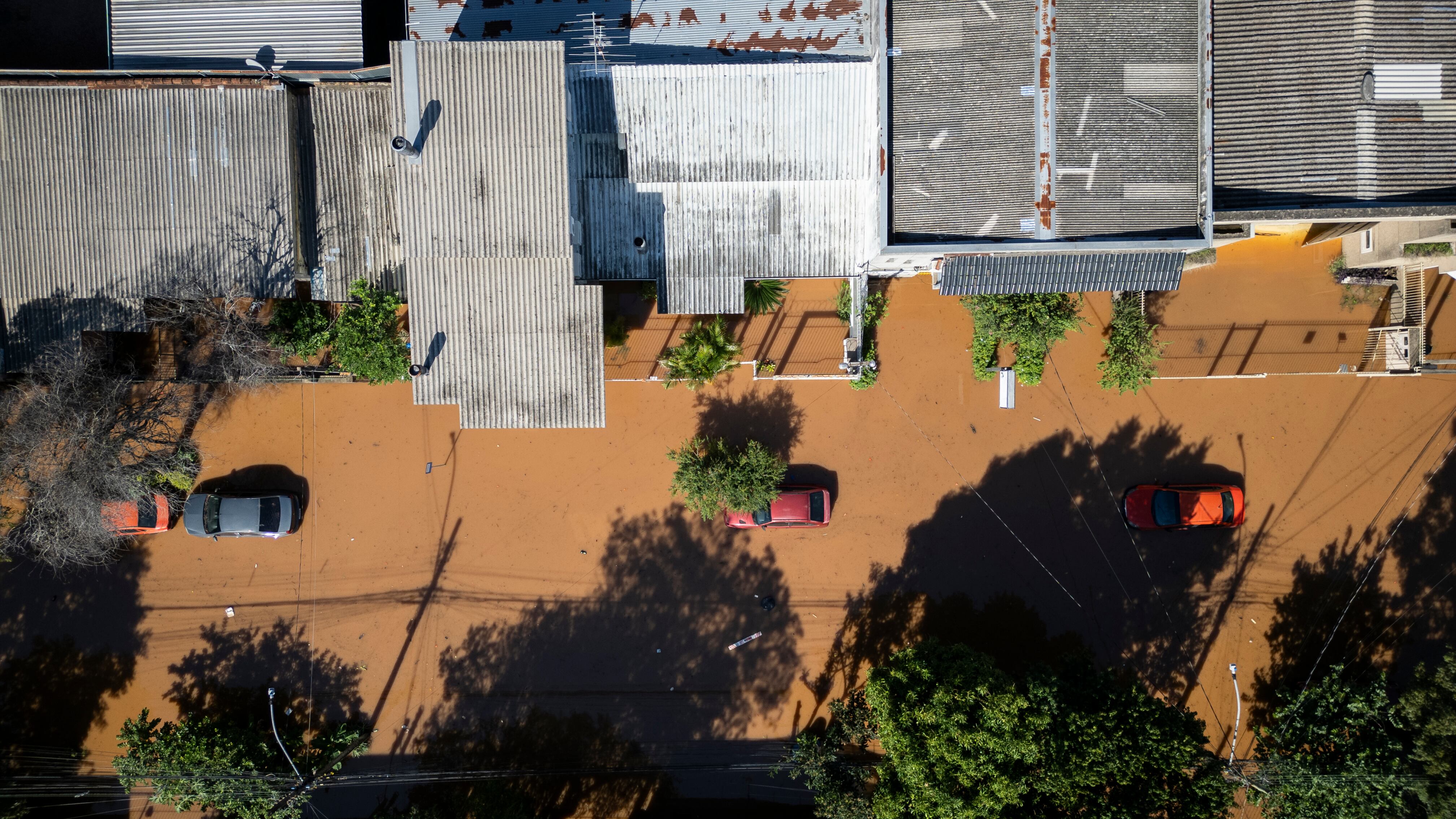 Inundaciones en el sur de Brasil. Foto: EFE/ Isaac Fontana