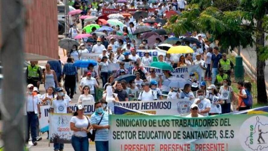 Protestas Bucaramanga. Foto: SUMINISTRADA,