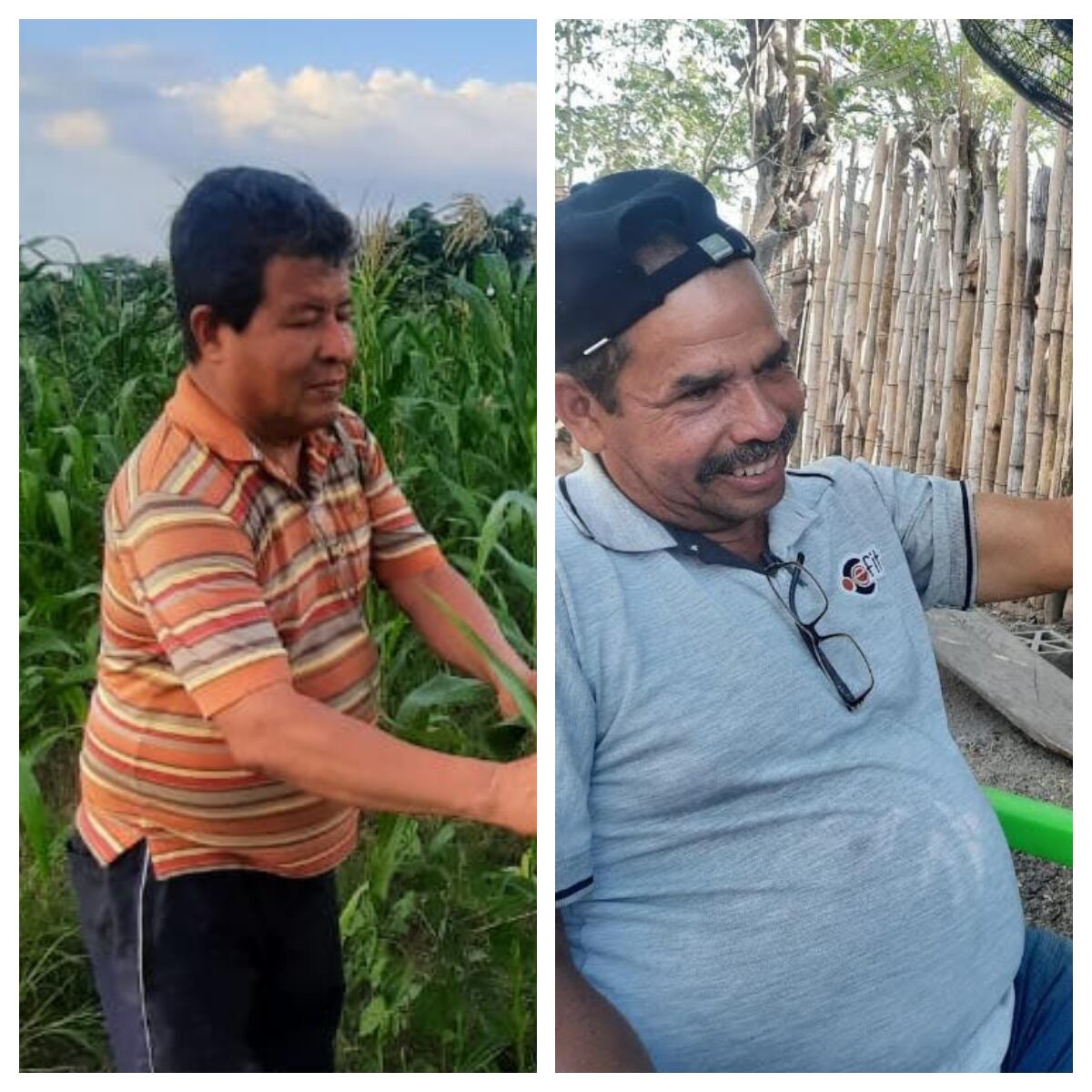 Teófilo Acuña y Jorge Alberto Tafur. Foto: Suministradas por las familias.