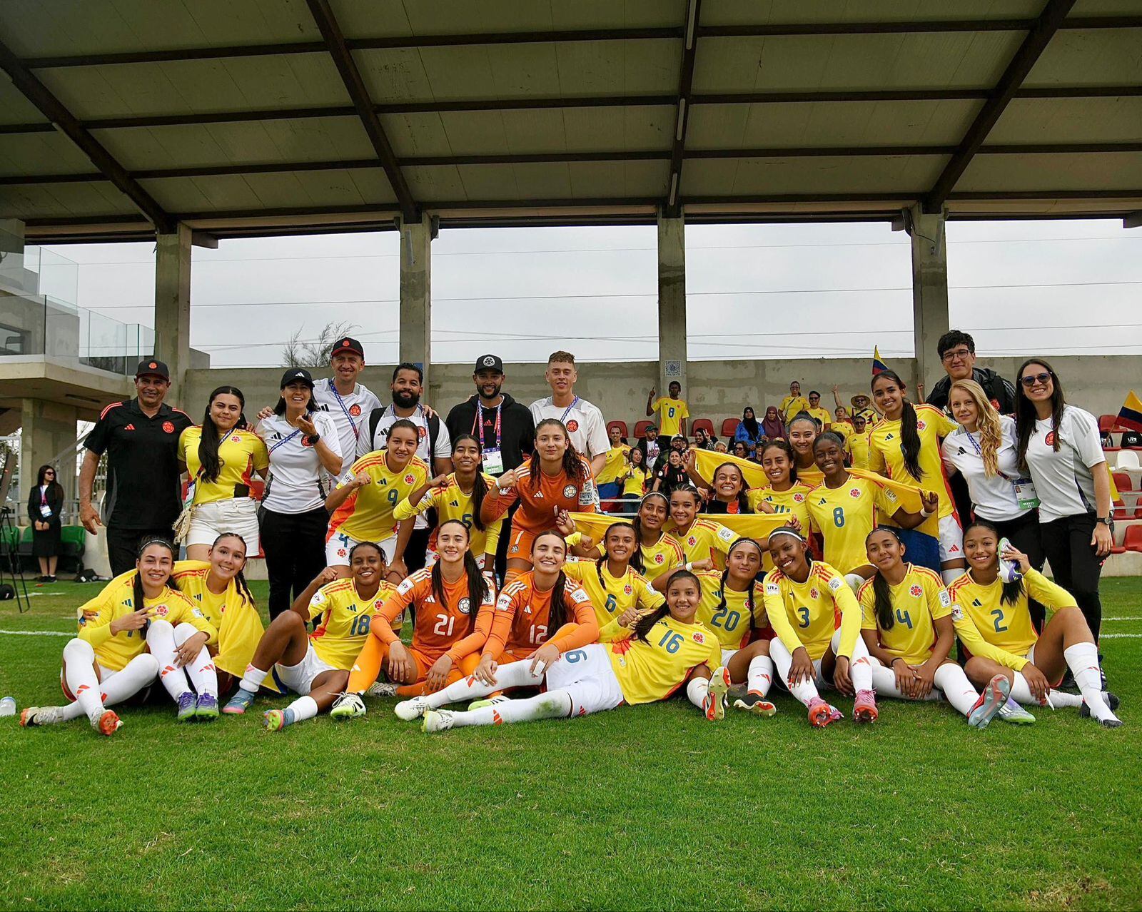 Selección Colombia Sub 17 se clasificó a octavos del Mundial femenino. Foto: FCF.