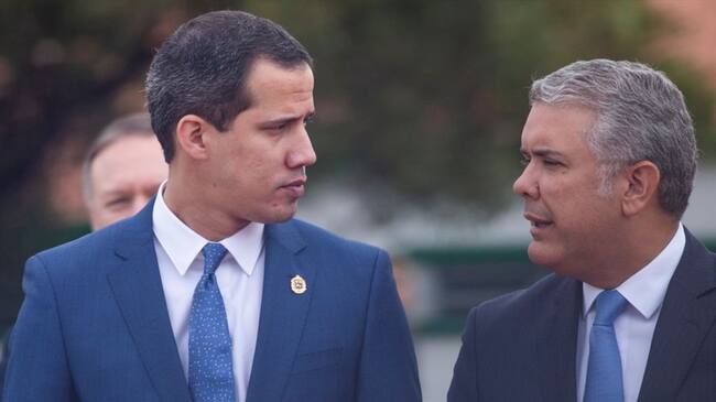 Iván Duque y Juan Guaidó hablaron telefónicamente. Foto: Getty Images