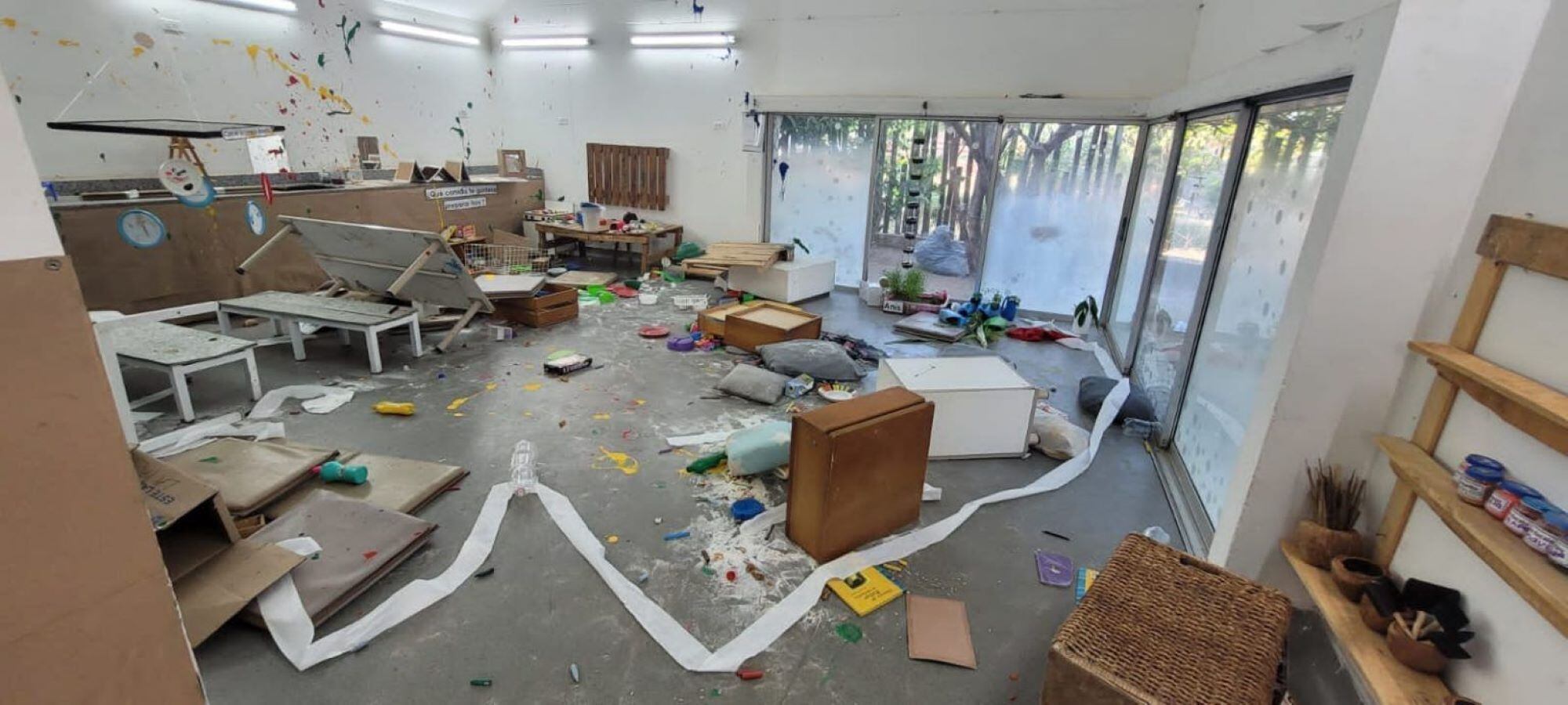 En este estado quedó el colegio/ Juan Tapia