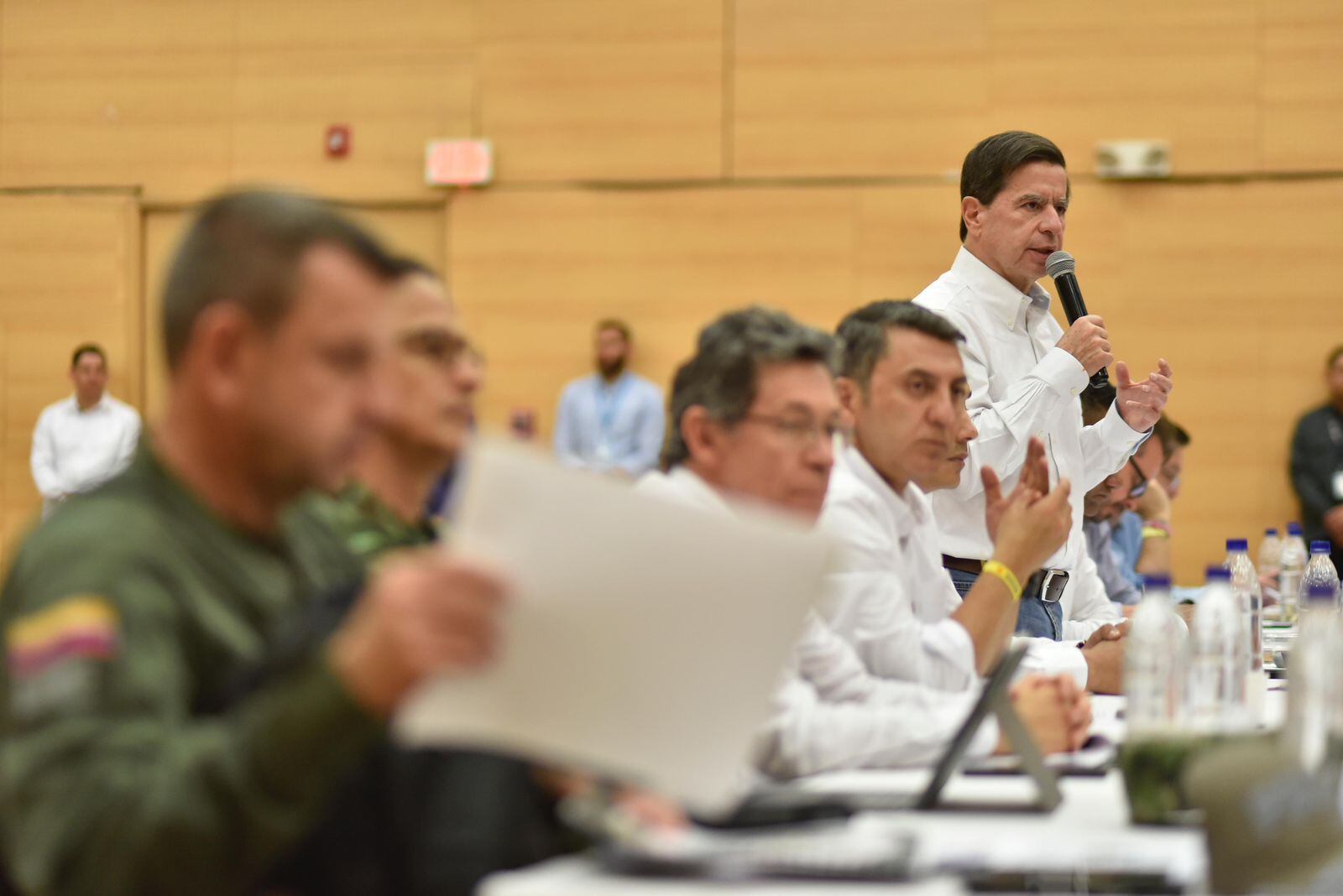 El ministro del Interior se reunión con autoridades departamentales y locales en el Cauca. Crédito: MinInterior.