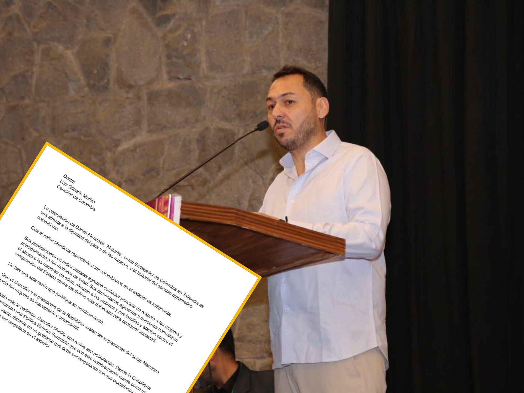 Daniel Mendoza. Foto: Twitter de Daniel Mendoza.