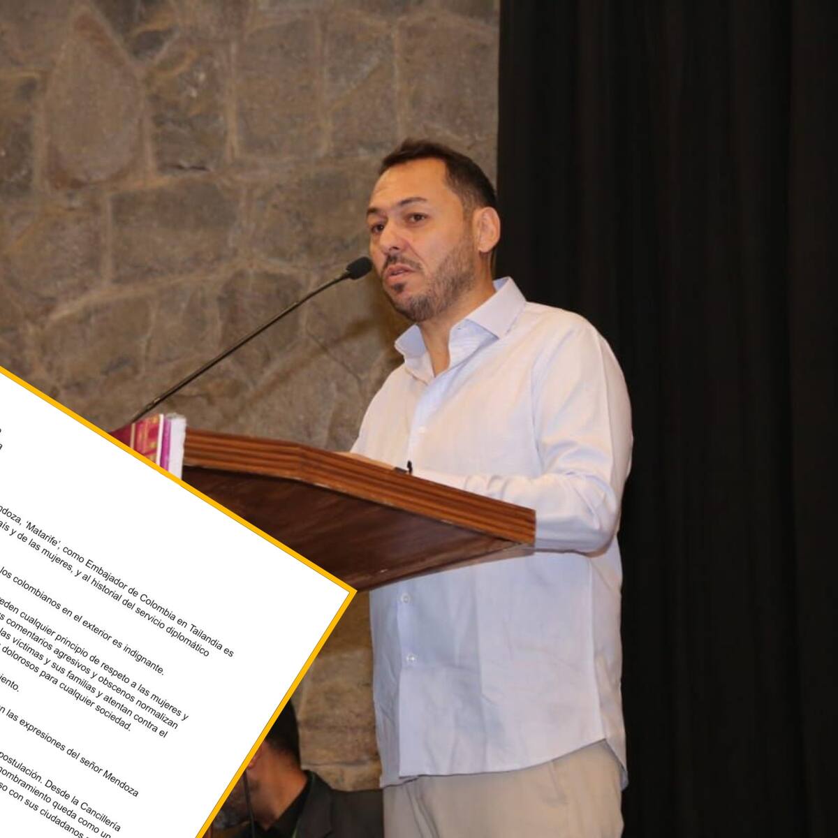 Políticos envían carta al canciller rechazando el nombramiento de Daniel Mendoza