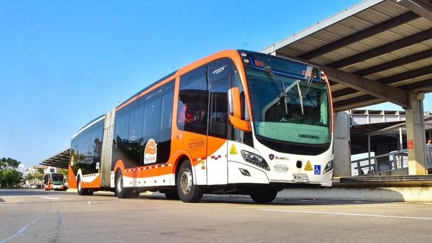 La decisión se tomó, entre otras razones, tras no lograr un acuerdo para restablecer el cobro de pasaje que debió ser suspendido desde el pasado 21 de marzo.. Foto: Cortesía Transcaribe