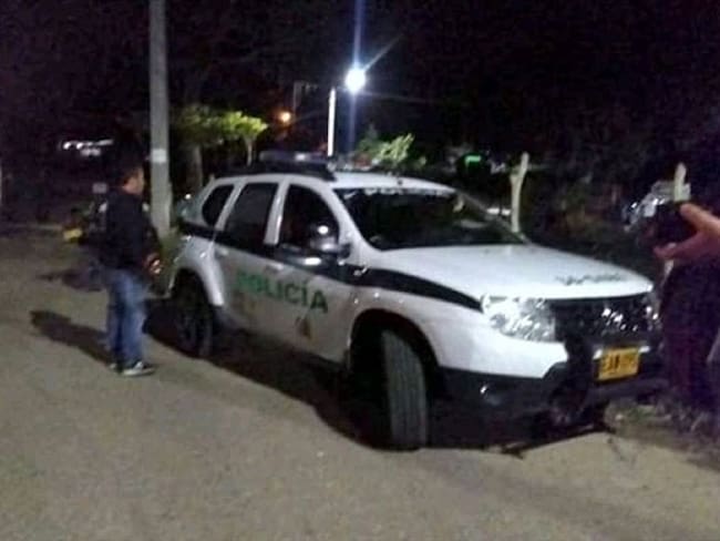 Atacan policía en Ocaña . Foto: Colprensa