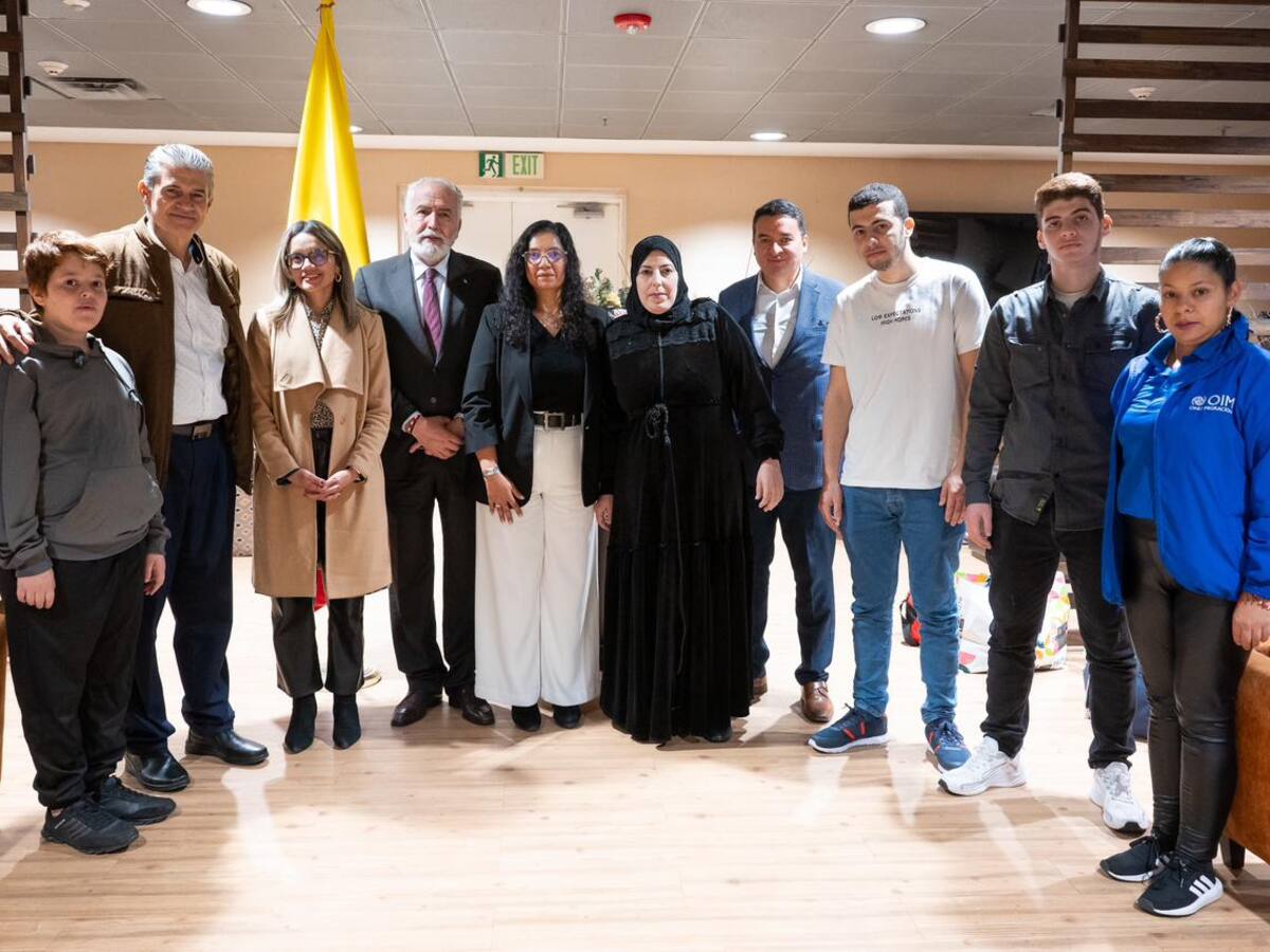 Llegó a Colombia familia palestina que estaba en la Franja de Gaza