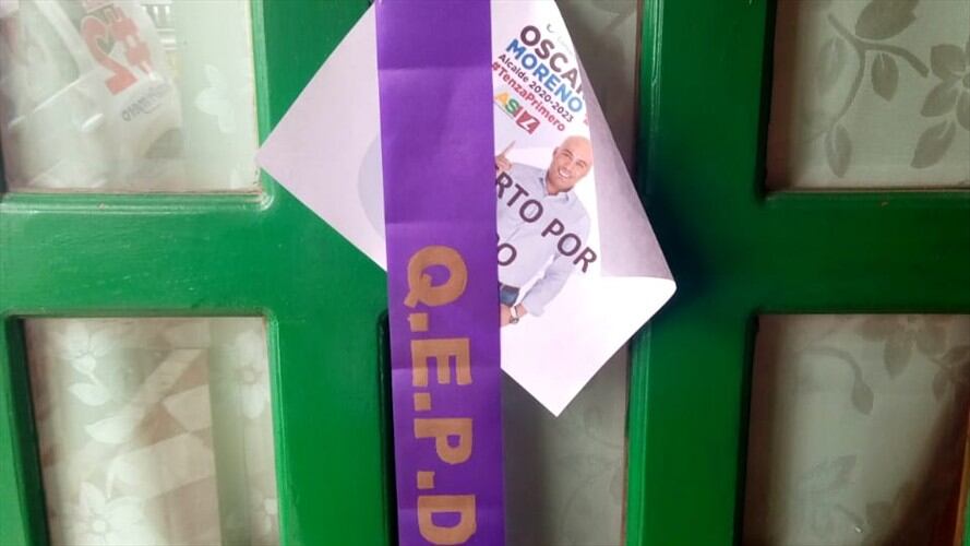 Moreno debió acudir a la Policía y la Fiscalía donde formuló las respectivas denuncias.. Foto: Suministrada