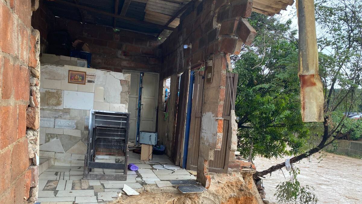 Tormenta Franklin dejó afectaciones en ocho municipios de Santander