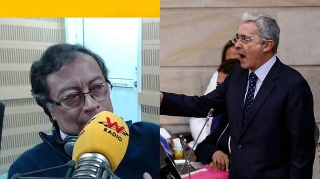Álvaro Uribe pide que Gustavo Petro se retracte por entrevista en La W. Foto: