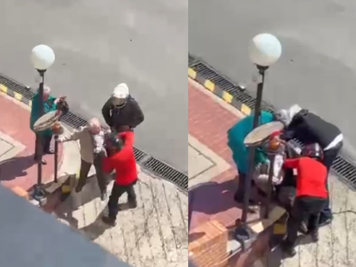 VIDEO | Nuevo caso de fleteo en el norte Bogotá: atacan a adultos mayores por robarles $5 millones