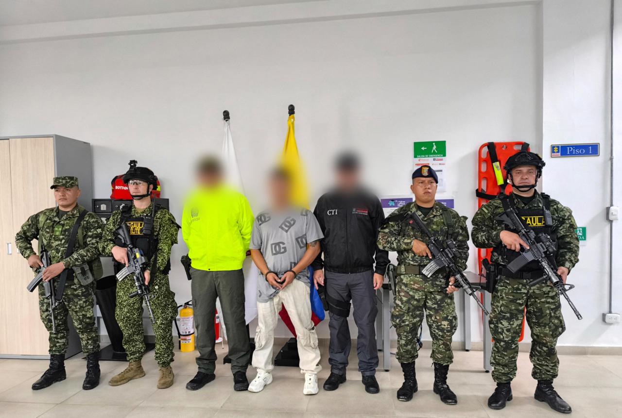 Captura de José Olivera Montoya, alias 'Coco'.