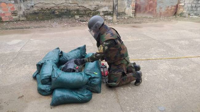 Desactivan explosivo en el casco urbano del municipio de Tibú, Norte de Santander