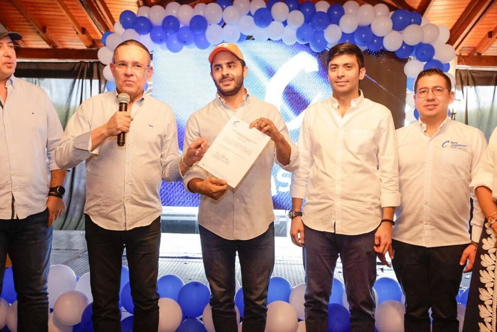 Partido Conservador oficializó coaval a candidatura de Erasmo Zuleta en Córdoba . Foto: prensa Erasmo Zuleta.