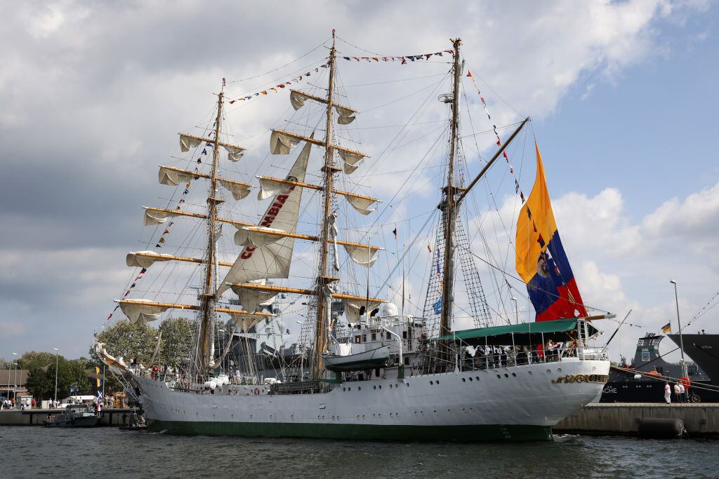Buque Gloria de la Armada Nacional. (Photo by Bernd Wüstneck/picture alliance via Getty Images)