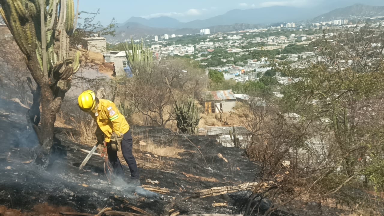 Incendios forestales: Alcaldía de Santa Marta.