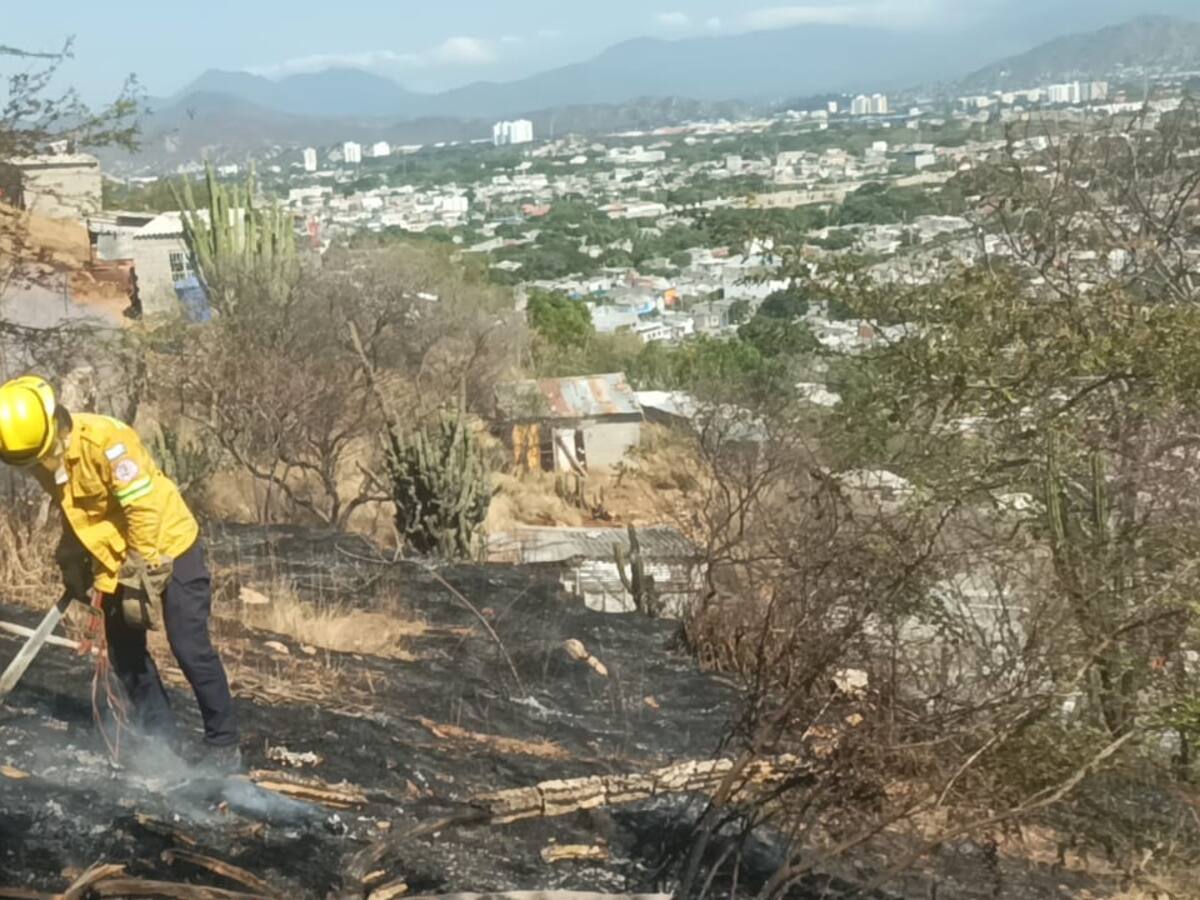 Alerta roja por incendios de cobertura vegetal En Santa Marta