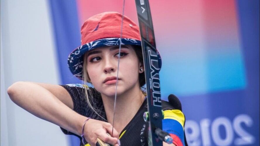 Valentina Acosta es una de las deportistas colombianas que participa en tiro con arco femenino en los Juegos Olímpicos Tokio 2020. Foto: Colprensa-Federación Colombiana de Arquería