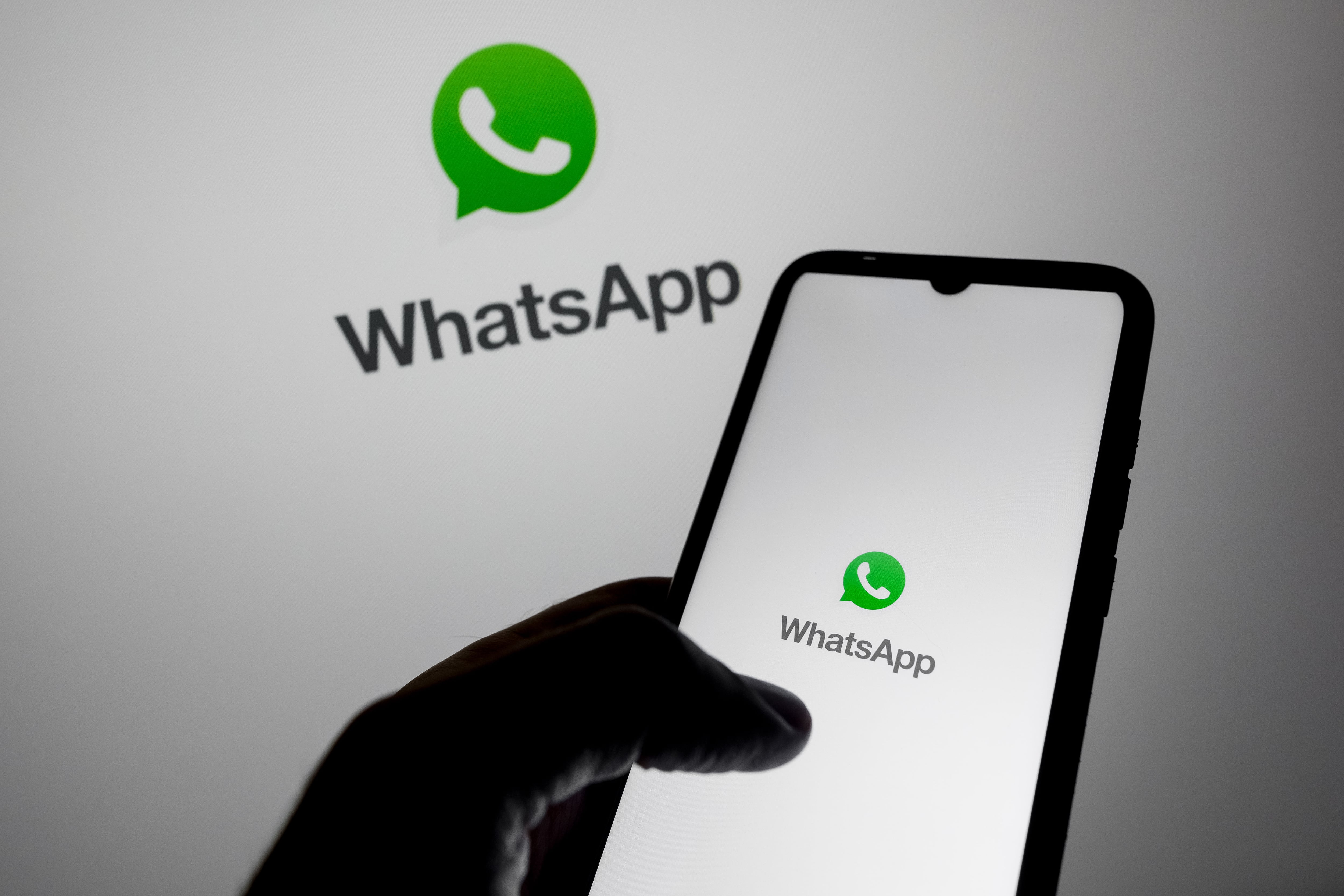 Logo de WhatsApp, imagen de referencia. FOTO: Nikolas Kokovlis/NurPhoto via Getty Images