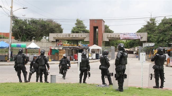 Rectoría de Uniatlántico señala como responsable de protestas a "Grupo de izquierda". Foto: Colprensa