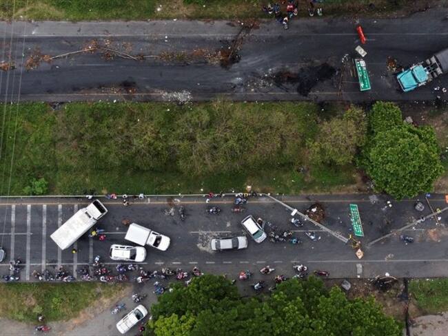 Jesús Fuentes Guzmán, alias 'El Tigre Bladimir', señalado cabecilla armado, financiero y de masas del ELN. Foto: Getty Images / LUIS ROBAYO