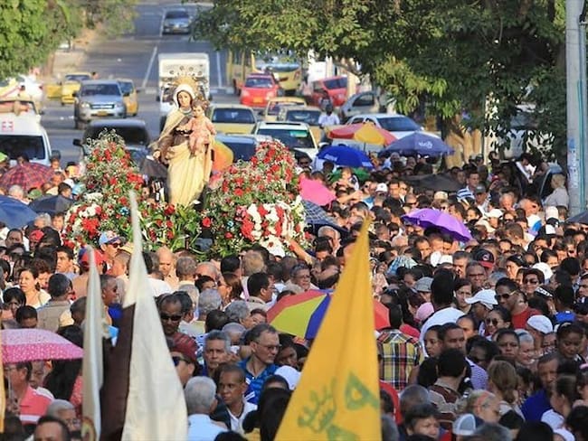 En la ciudad los pescadores también celebran esta festividad con mucha devoción. Foto: Colprensa