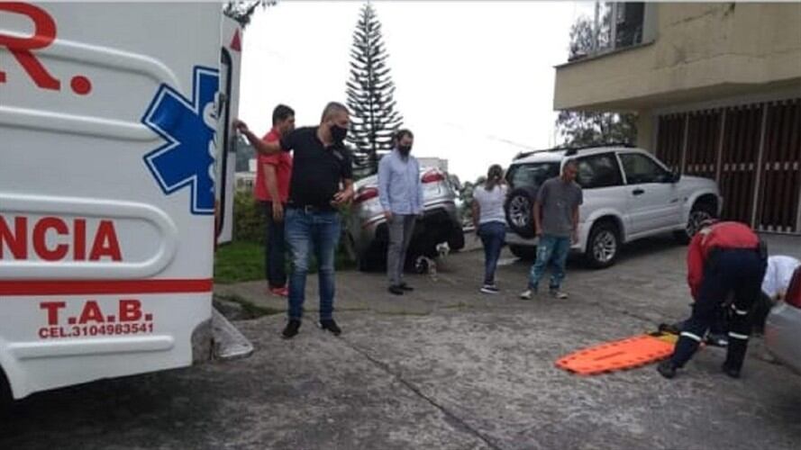 Falleció joven que fue arrollado por un vehículo en barrio Palermo de Manizales. Foto: Enviada desde el Grupo Especial de Rescate GER.
