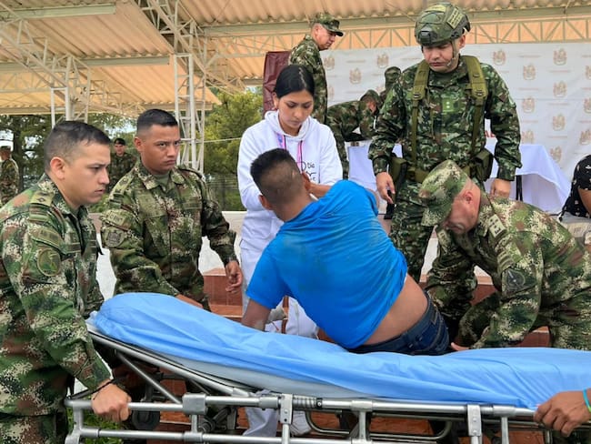 Captura de alias ‘Kaiser’. Foto: Cortesía Ejército Nacional