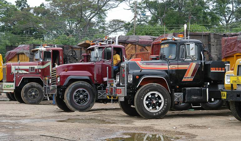 Imagen de camiones. Foto: Colprensa