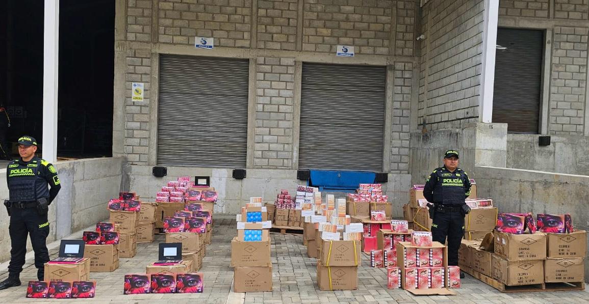 Mercancía incautada. Foto: Policía Metropolitana de Santa Marta.