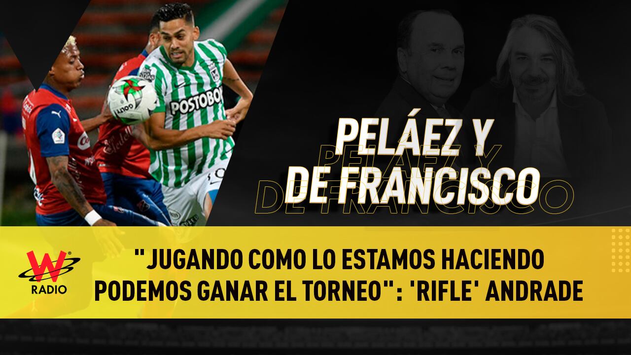 Andrés 'Rifle' Andrade, jugador de Atlético Nacional. Foto: Colprensa-Cortesía Dimayor