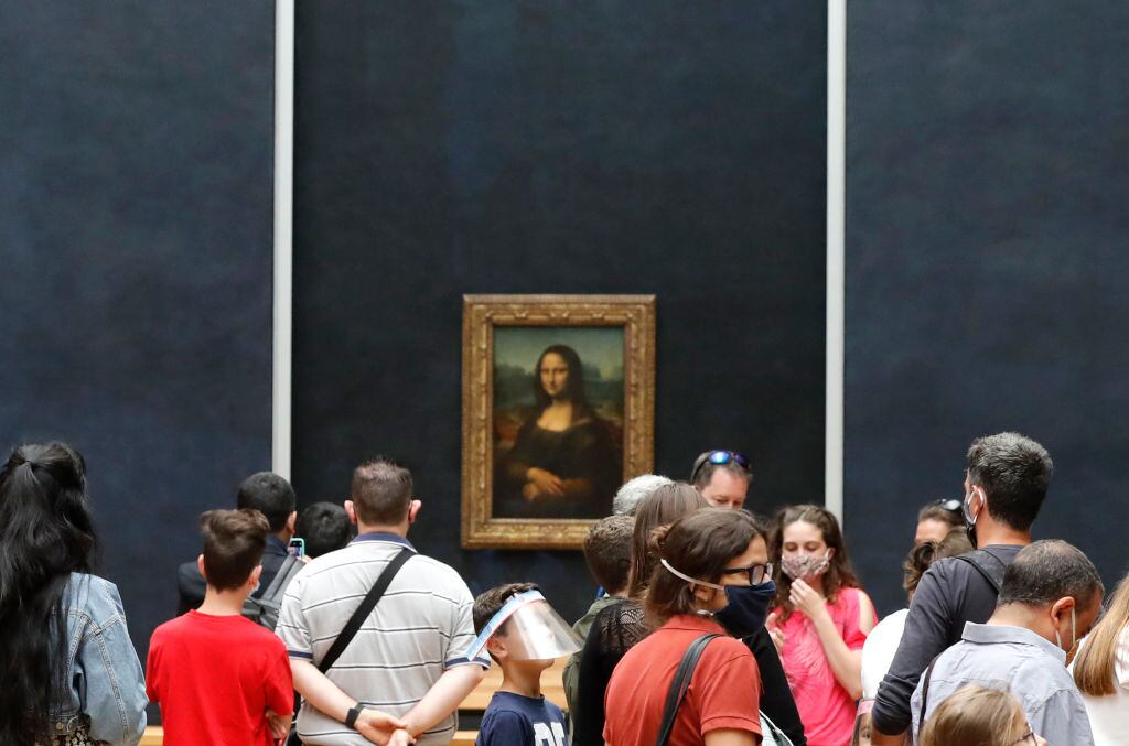 " Mona Lisa " also known as " La Gioconda. (Photo by FRANCOIS GUILLOT / AFP) (Photo by FRANCOIS GUILLOT/AFP via Getty Images)